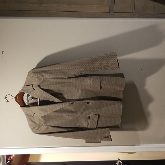 DKNY women's pants suit, size 12, kacky beige with black specks. - Picture 2 of 4